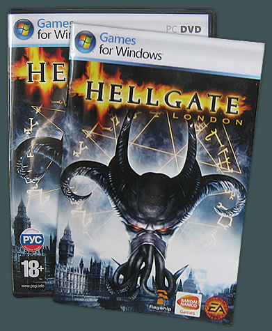Коробка и книжка от игры Hellgate: London